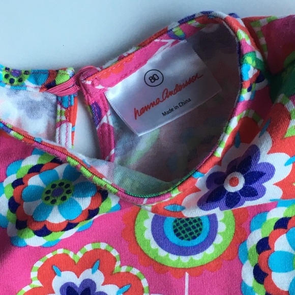 Hanna Andersson dress size 80 12 18 months pink - Picture 10 of 14